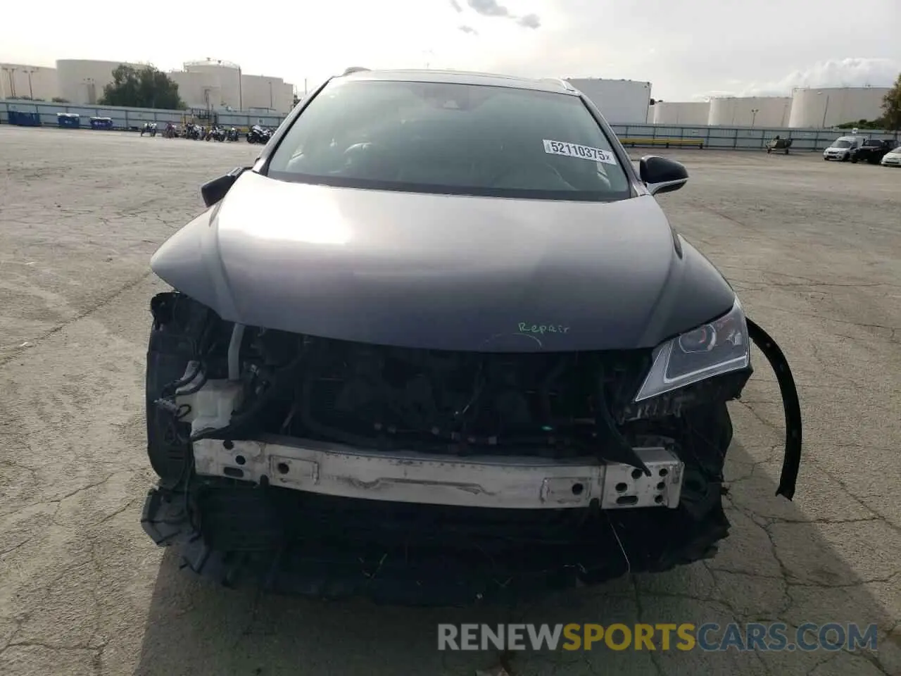 5 fotografías del automóvil dañado JTJDGKCA3K2006862 LEXUS RX450 2019