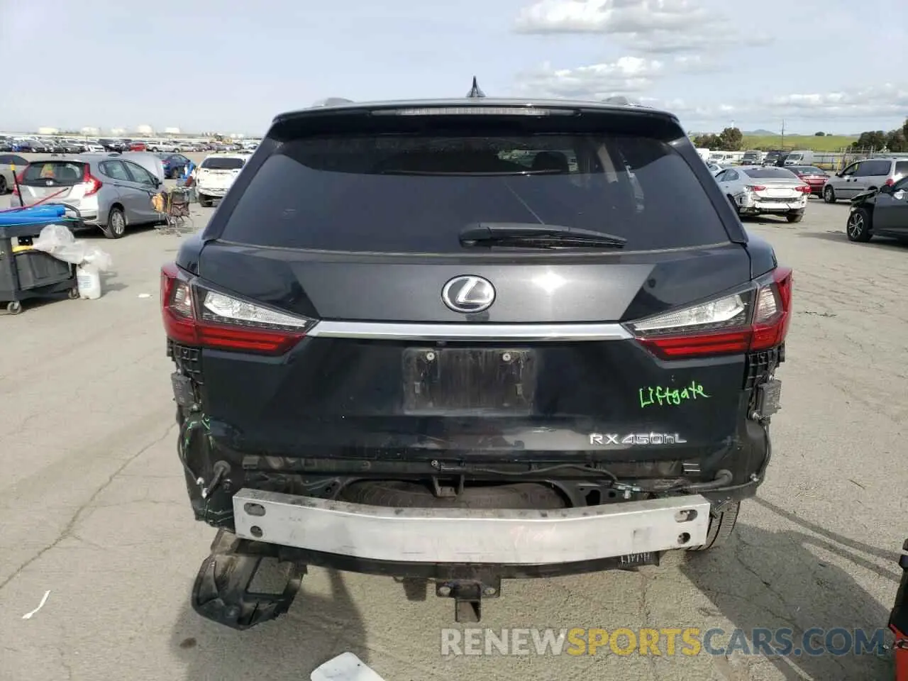 6 fotografías del automóvil dañado JTJDGKCA3K2006862 LEXUS RX450 2019