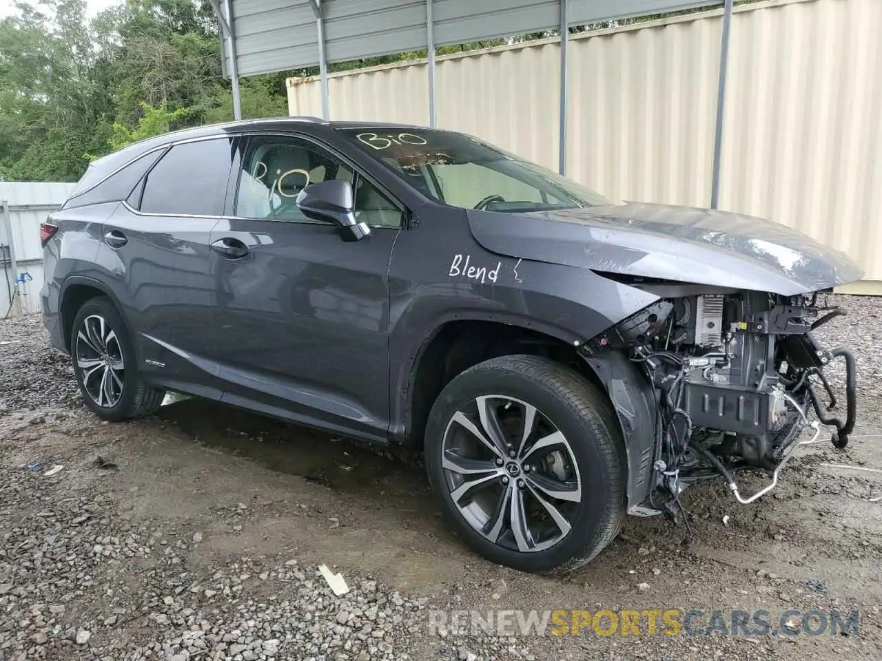 4 fotografías del automóvil dañado JTJDGKCA7K2006461 LEXUS RX450 2019