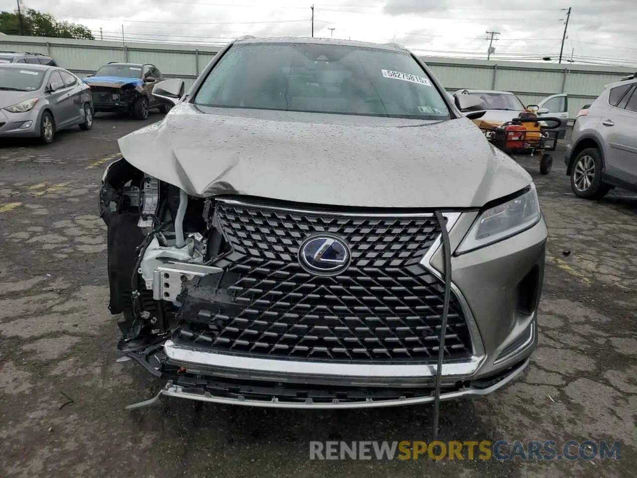 5 fotografías del automóvil dañado 2T2HGMDA5LC050584 LEXUS RX450 2020