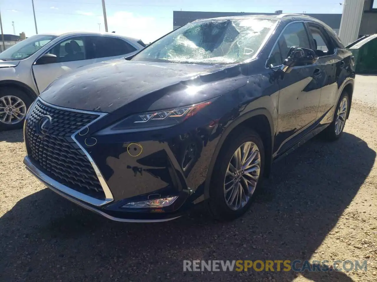 2 fotografías del automóvil dañado 2T2JGMDA2LC052391 LEXUS RX450 2020