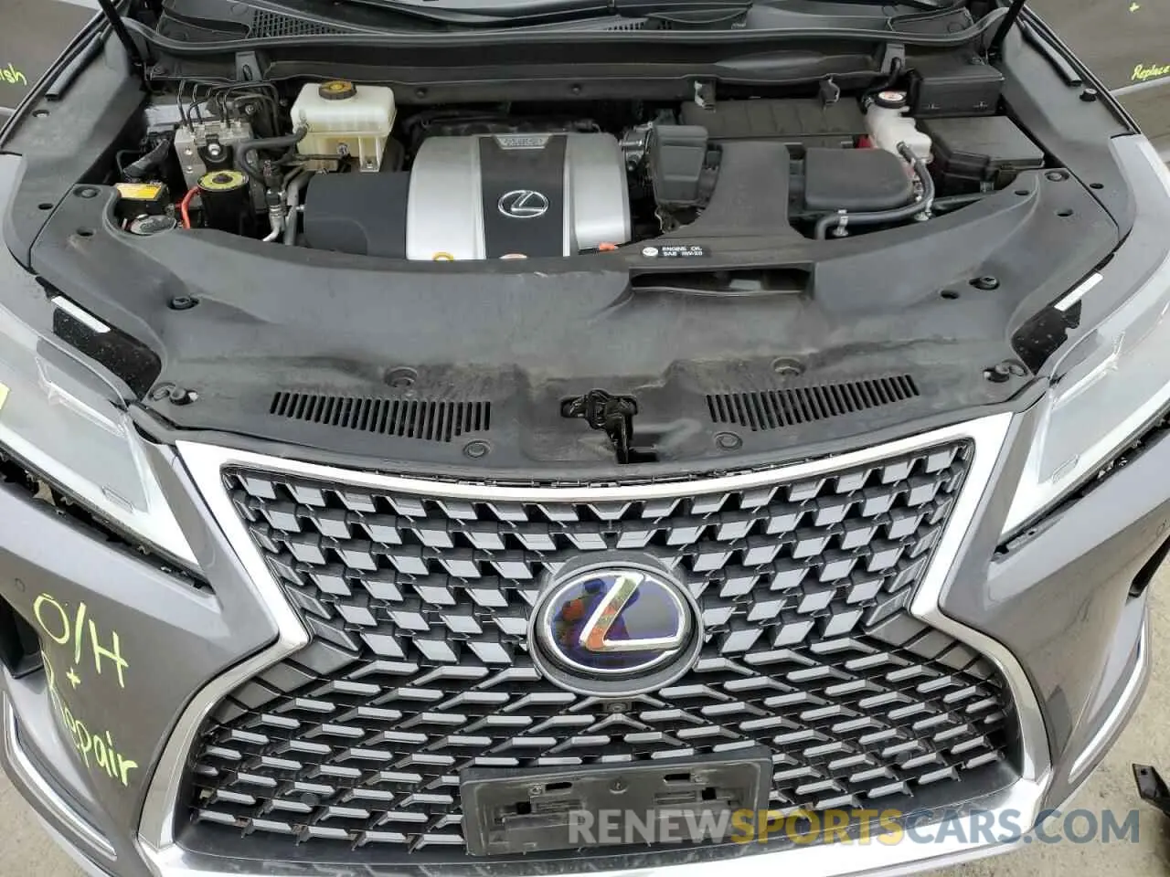 12 fotografías del automóvil dañado 2T2HGMDA1MC071188 LEXUS RX450 2021