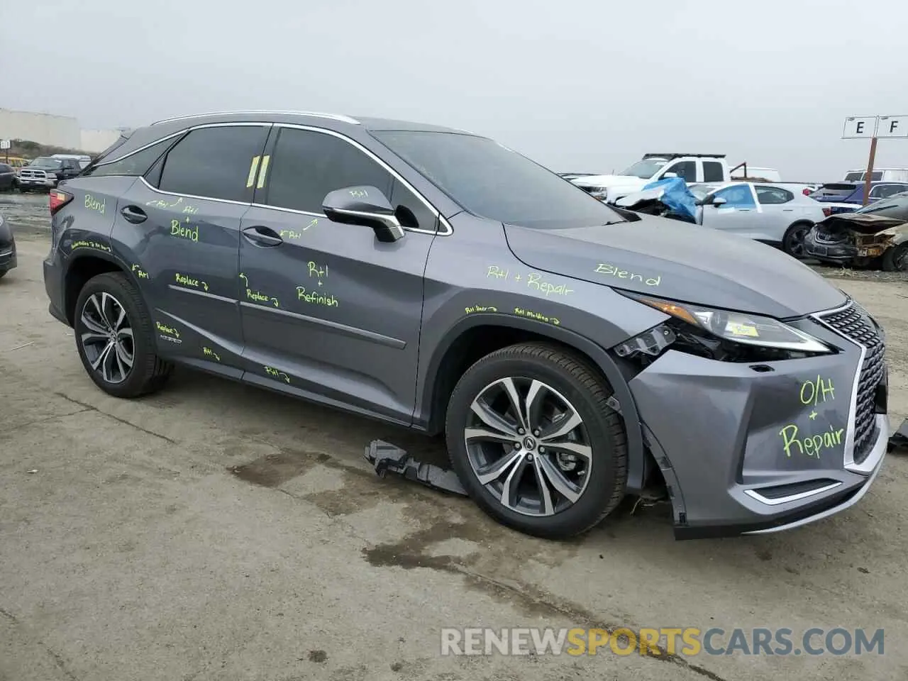 4 fotografías del automóvil dañado 2T2HGMDA1MC071188 LEXUS RX450 2021
