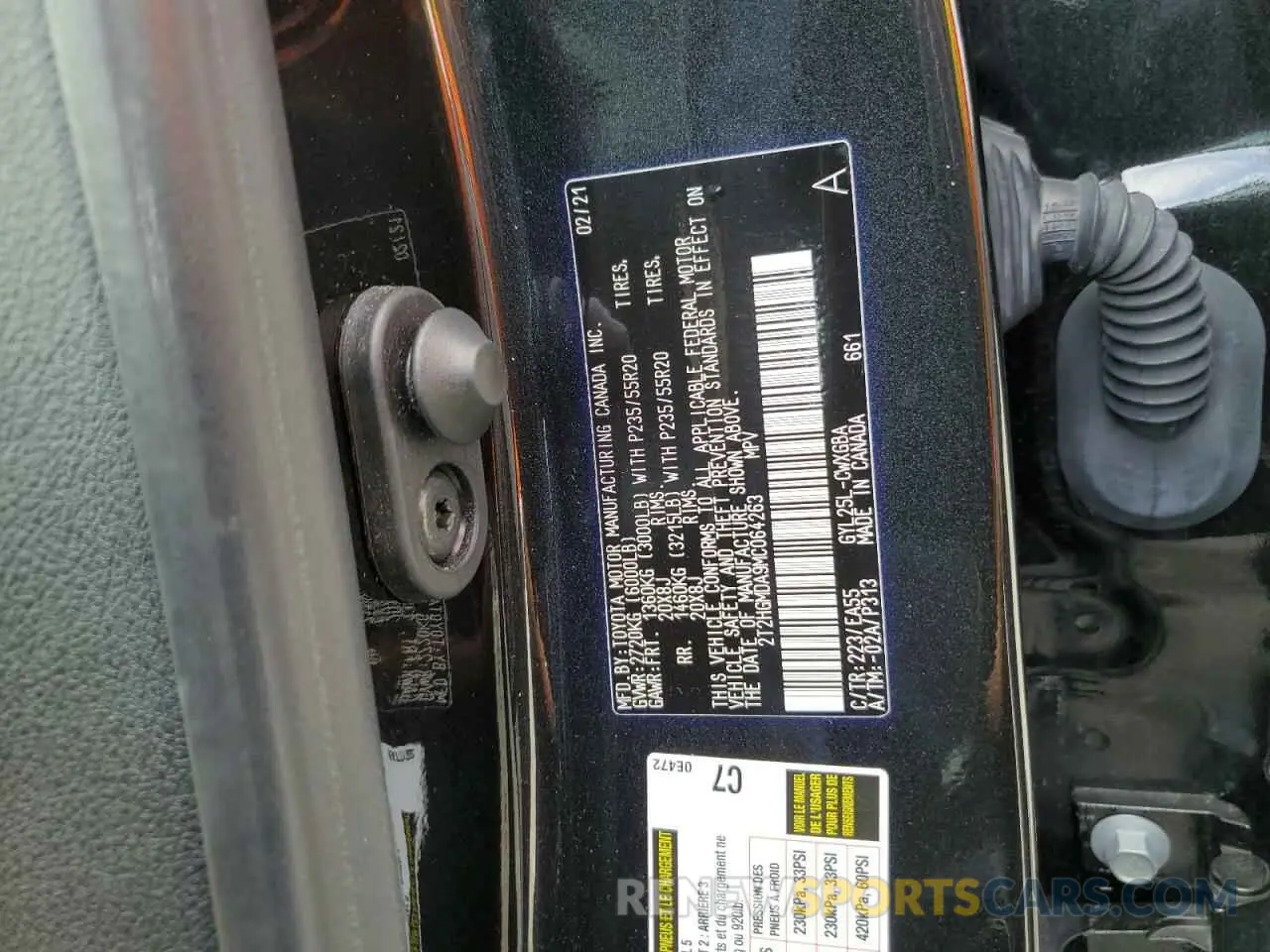 13 fotografías del automóvil dañado 2T2HGMDA9MC064263 LEXUS RX450 2021