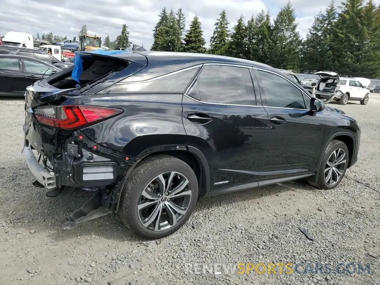 3 fotografías del automóvil dañado 2T2HGMDA9MC064263 LEXUS RX450 2021
