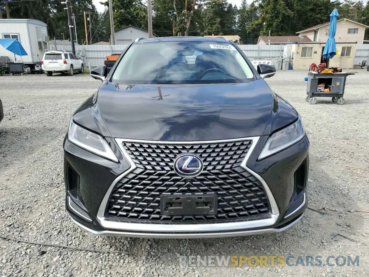 5 fotografías del automóvil dañado 2T2HGMDA9MC064263 LEXUS RX450 2021