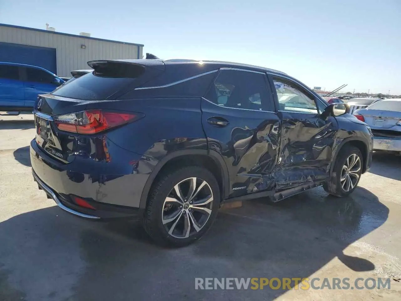 3 fotografías del automóvil dañado 2T2HGMDAXMC057838 LEXUS RX450 2021