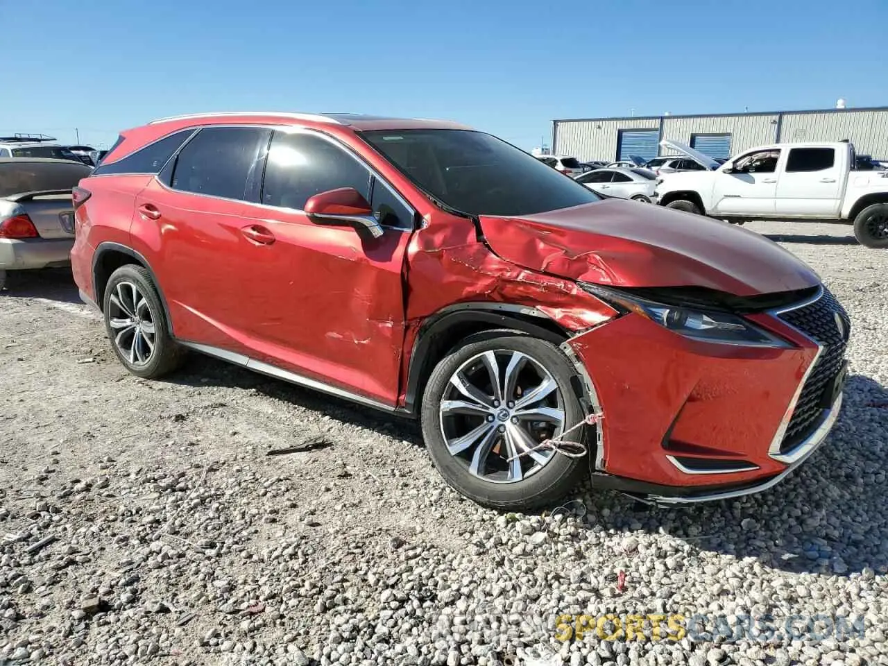 4 fotografías del automóvil dañado JTJHGKFA1M2021389 LEXUS RX450 2021