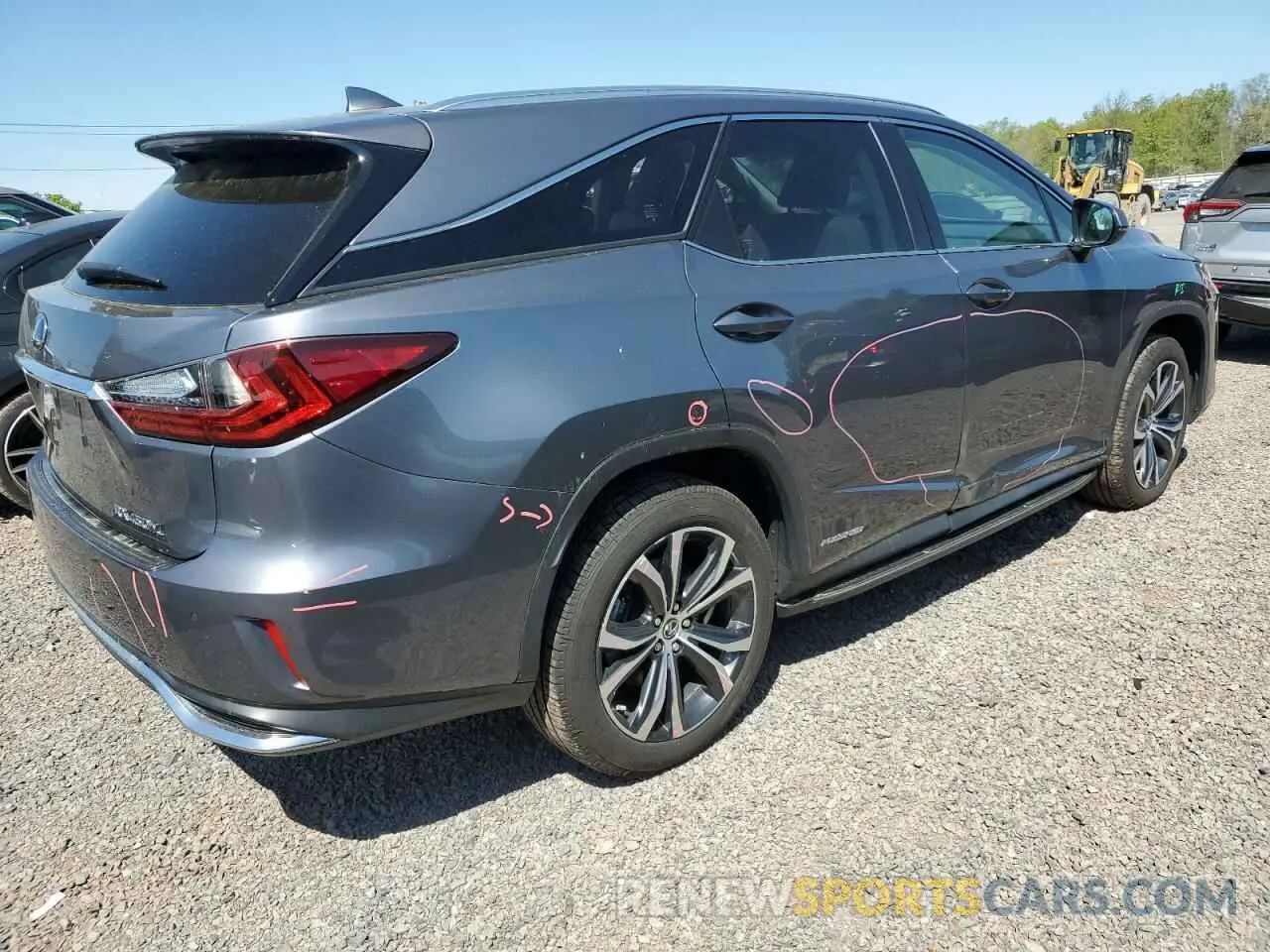 3 fotografías del automóvil dañado JTJHGKFA7M2020683 LEXUS RX450 2021