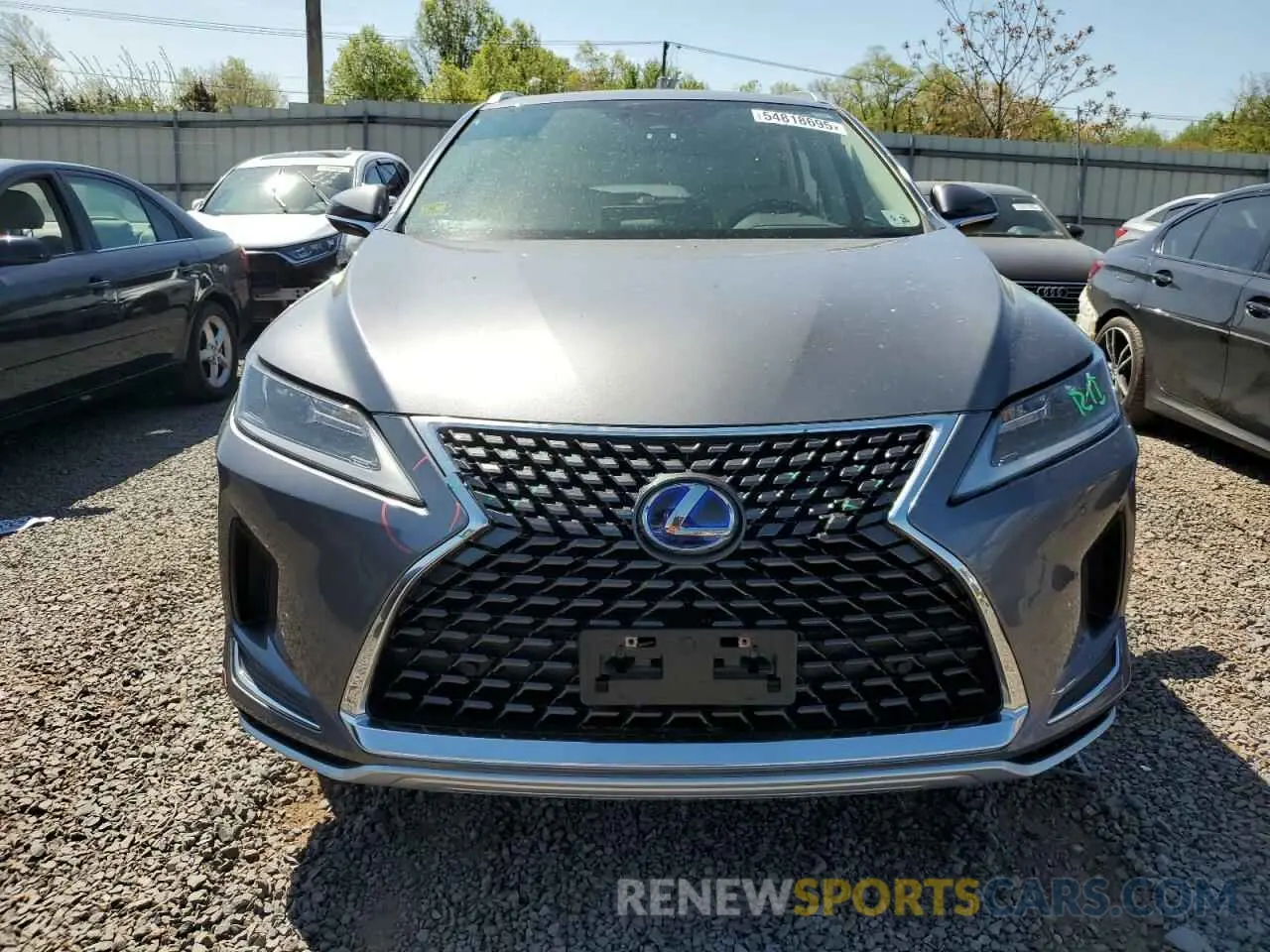 5 fotografías del automóvil dañado JTJHGKFA7M2020683 LEXUS RX450 2021