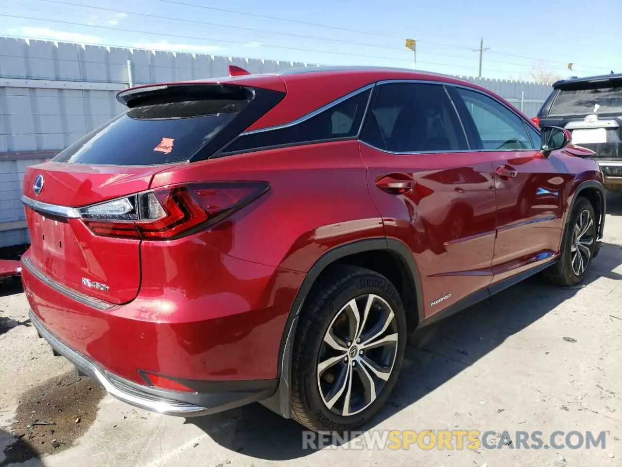 3 fotografías del automóvil dañado 2T2HGMDA2NC078023 LEXUS RX450 2022