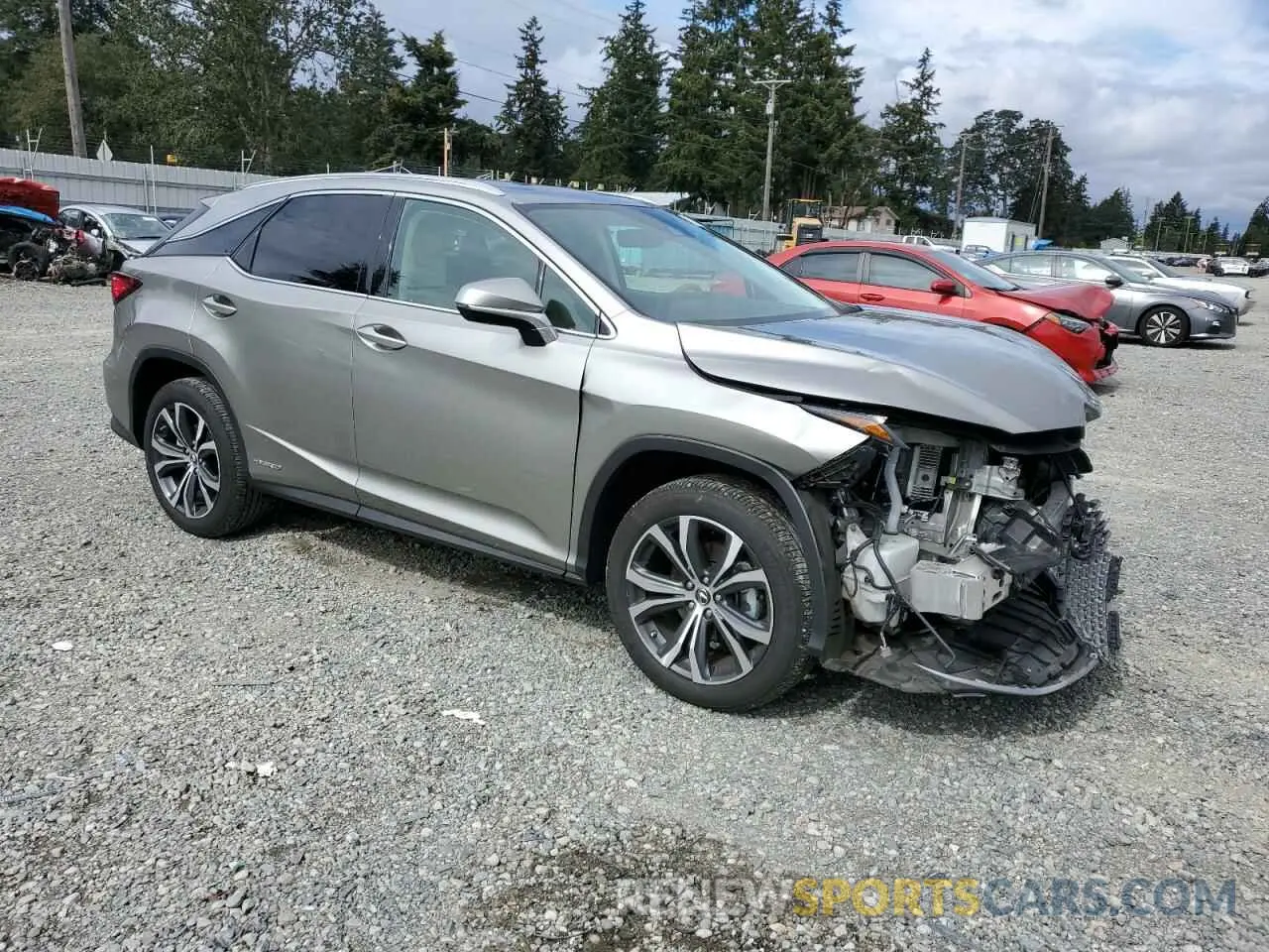 4 fotografías del automóvil dañado 2T2HGMDA2NC081228 LEXUS RX450 2022