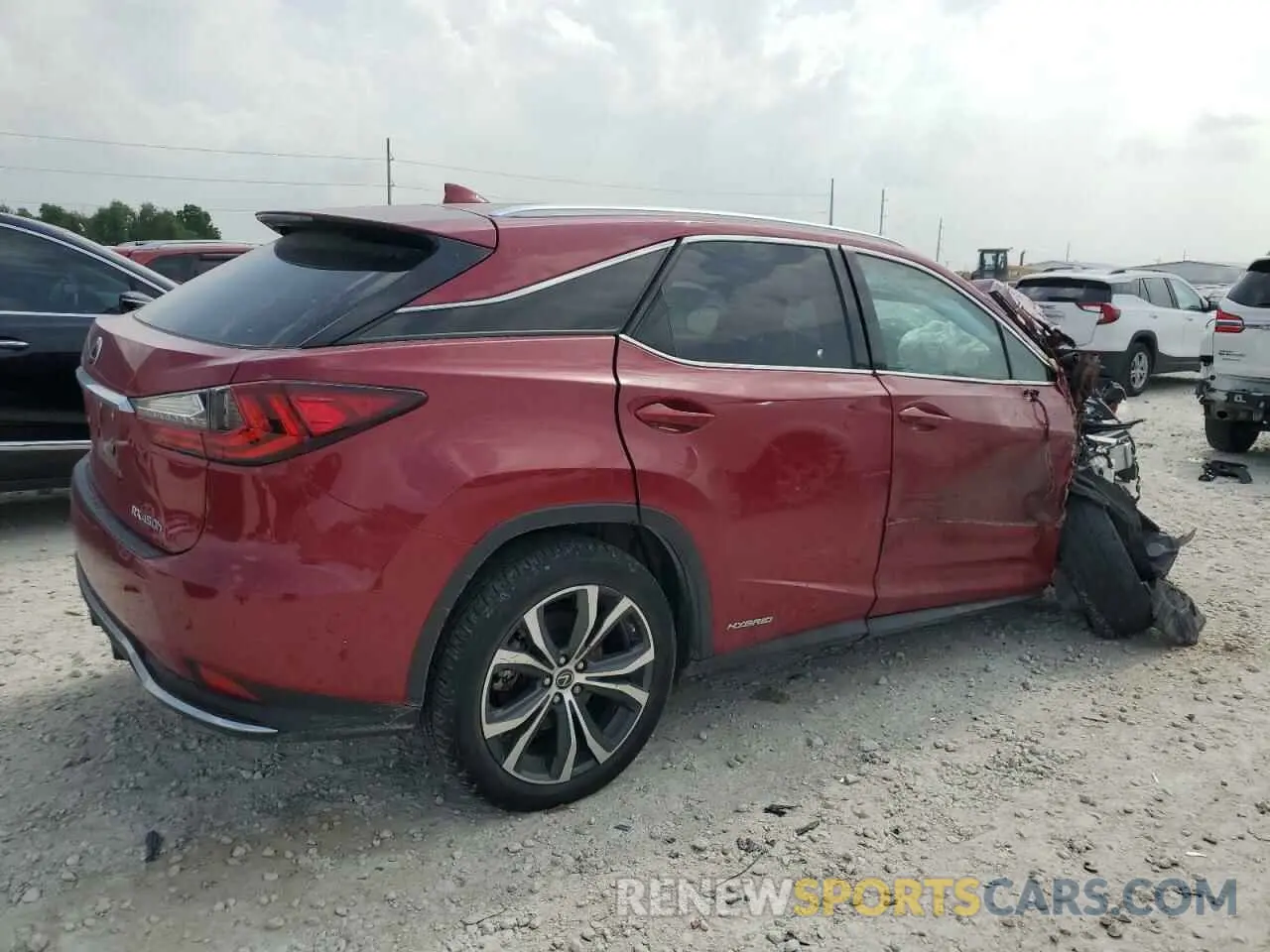 3 fotografías del automóvil dañado 2T2HGMDA8NC076504 LEXUS RX450 2022