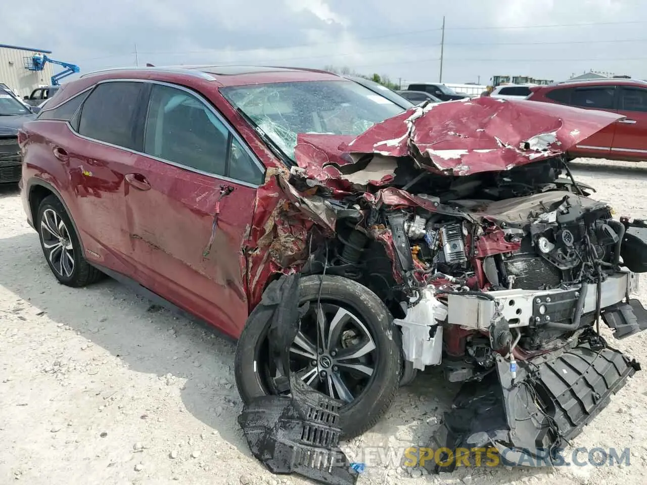 4 fotografías del automóvil dañado 2T2HGMDA8NC076504 LEXUS RX450 2022