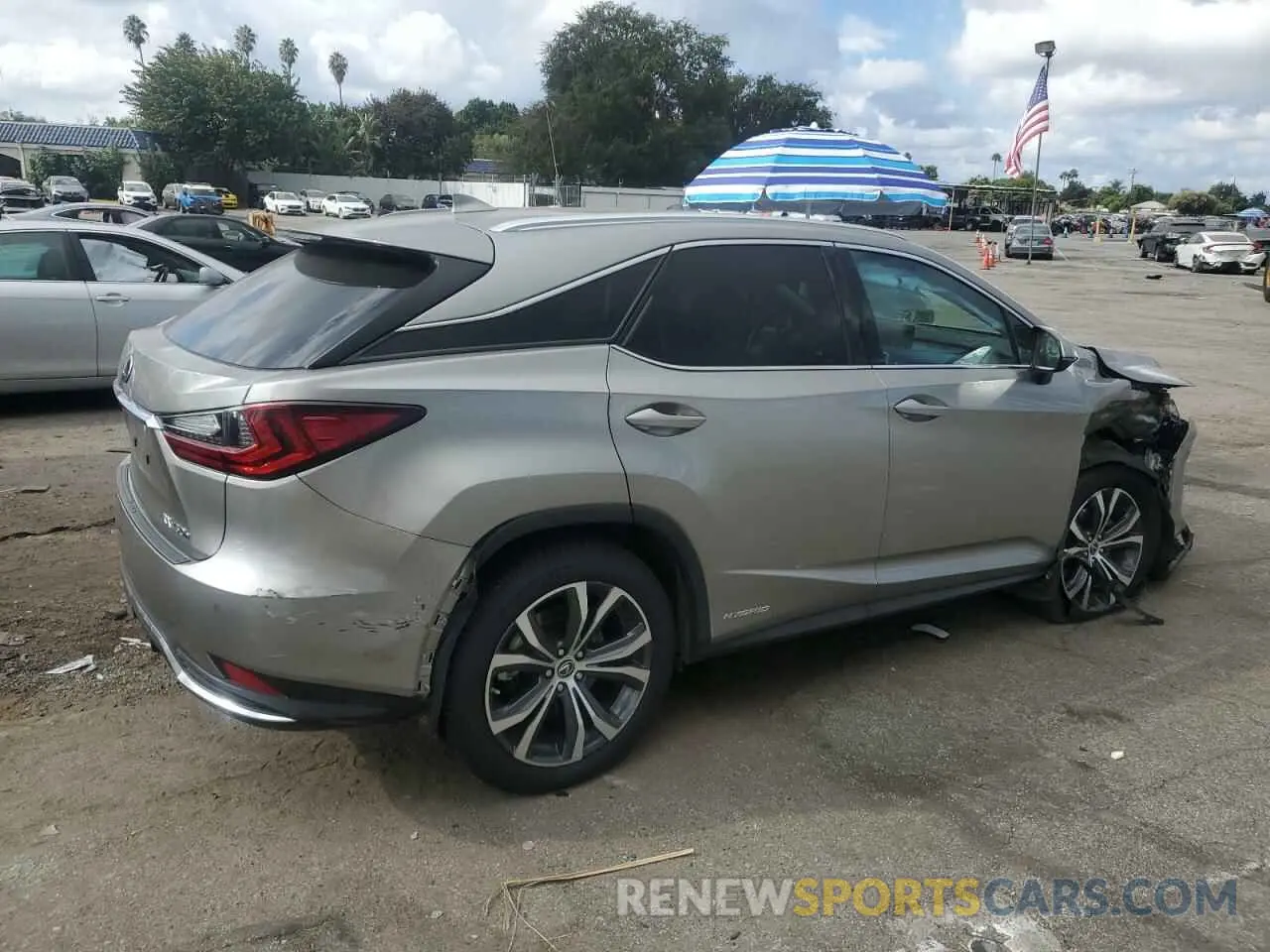 3 fotografías del automóvil dañado 2T2HGMDA9NC093229 LEXUS RX450 2022