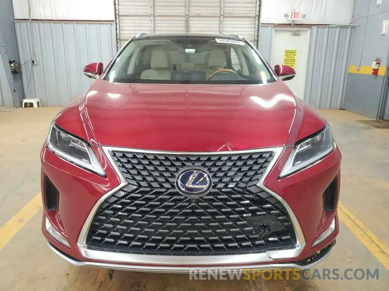 5 fotografías del automóvil dañado 2T2HGMDAXNC081722 LEXUS RX450 2022