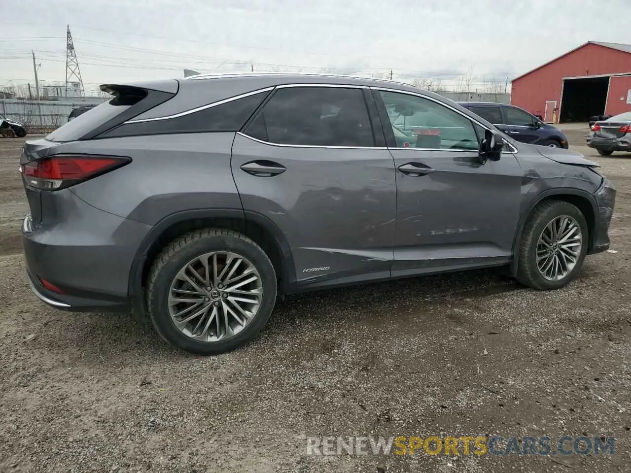 3 fotografías del automóvil dañado 2T2JGMDA2NC077312 LEXUS RX450 2022
