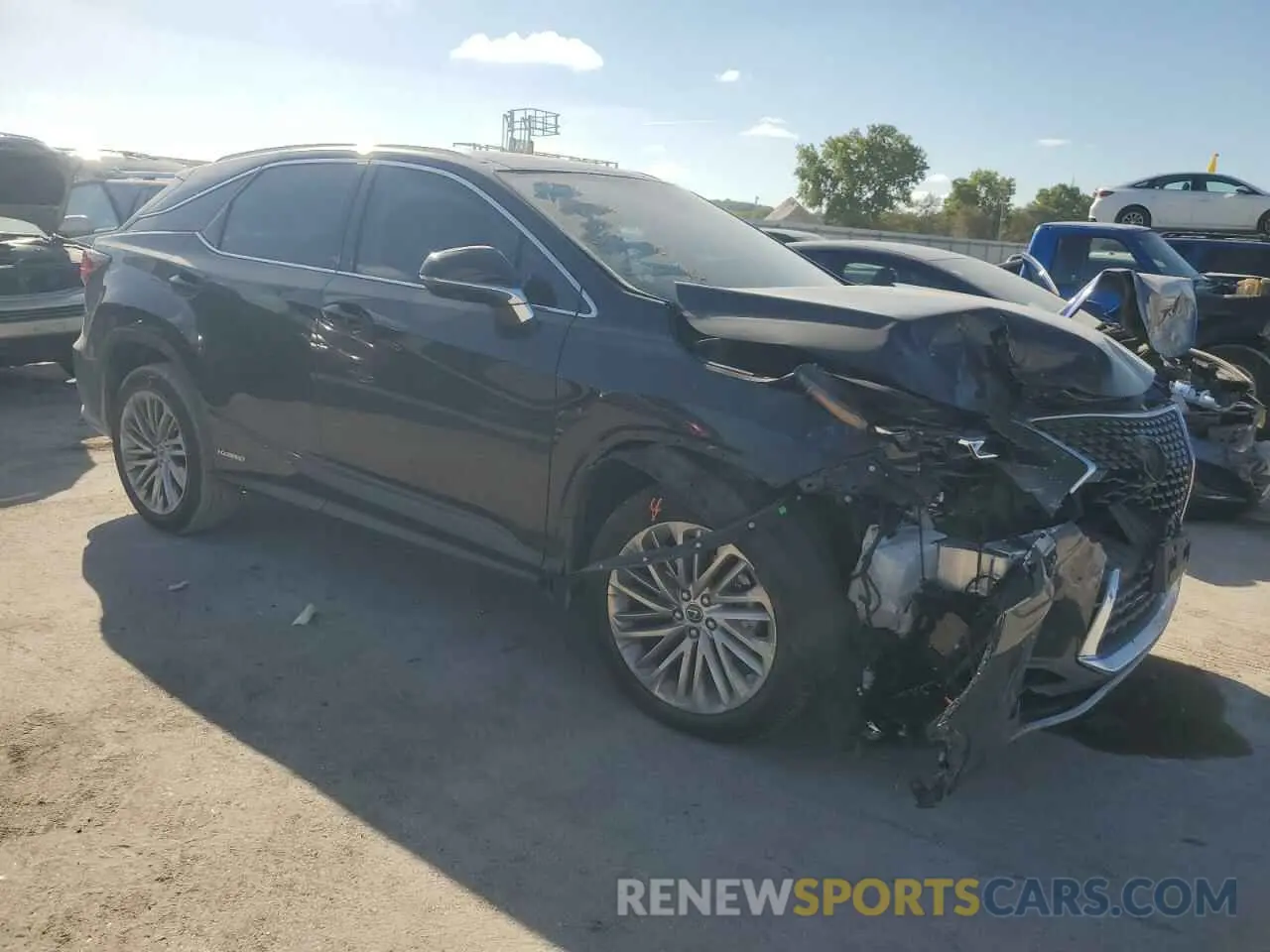 4 fotografías del automóvil dañado 2T2JGMDA8NC094390 LEXUS RX450 2022