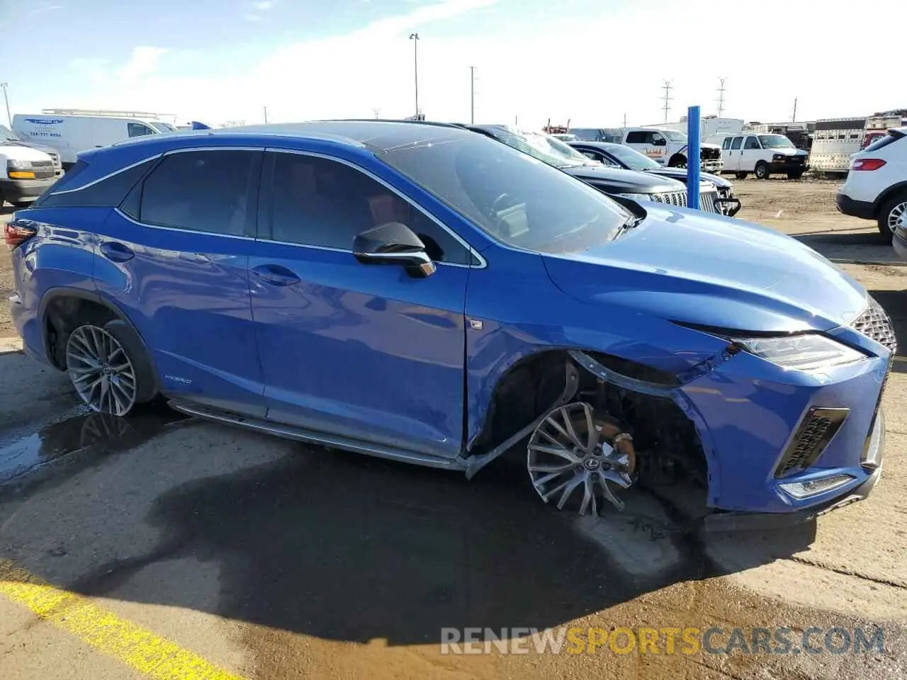4 fotografías del automóvil dañado 2T2YGMDA4NC087161 LEXUS RX450 2022