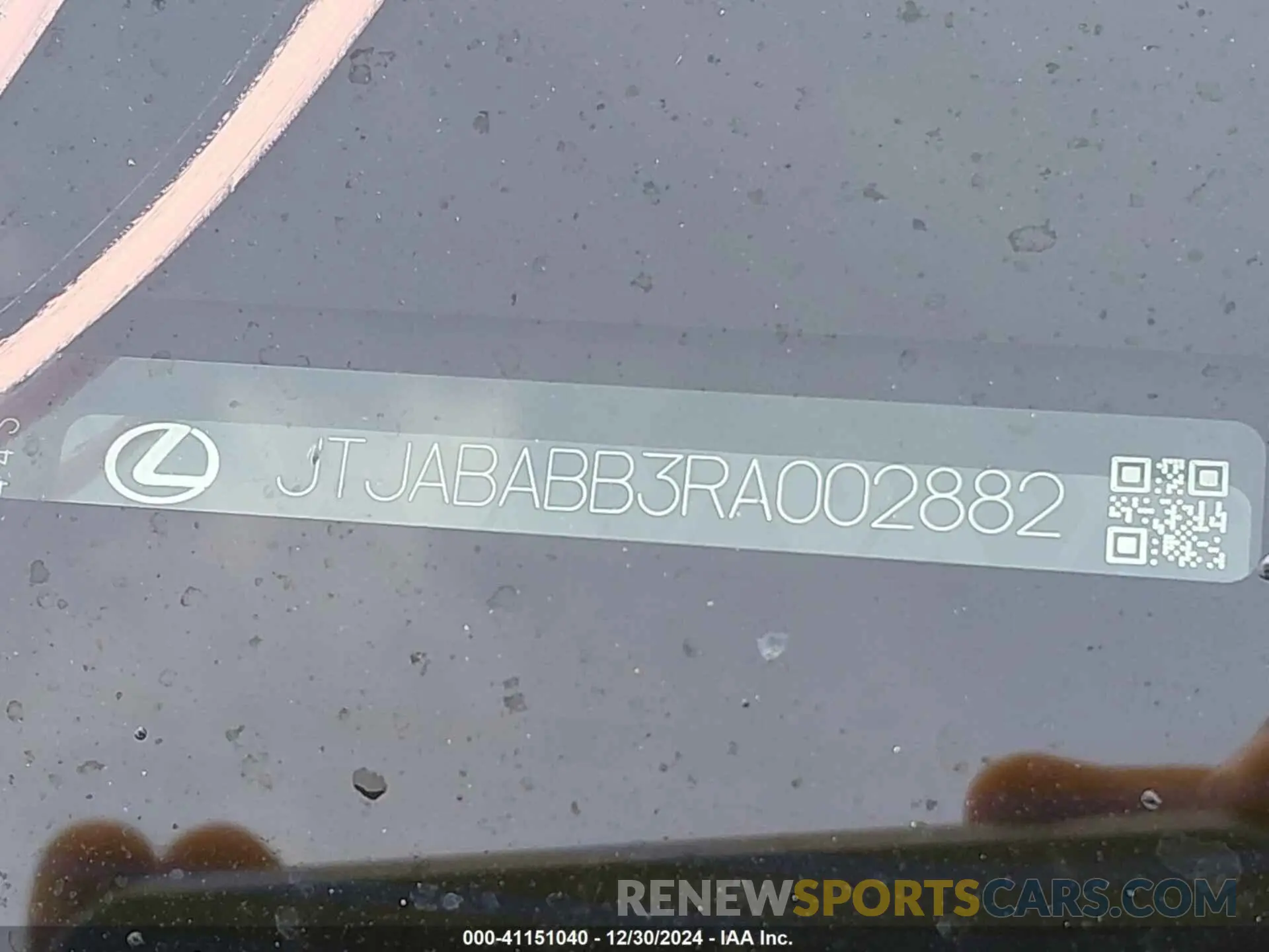 9 fotografías del automóvil dañado JTJABABB3RA002882 LEXUS RZ 300E 2024