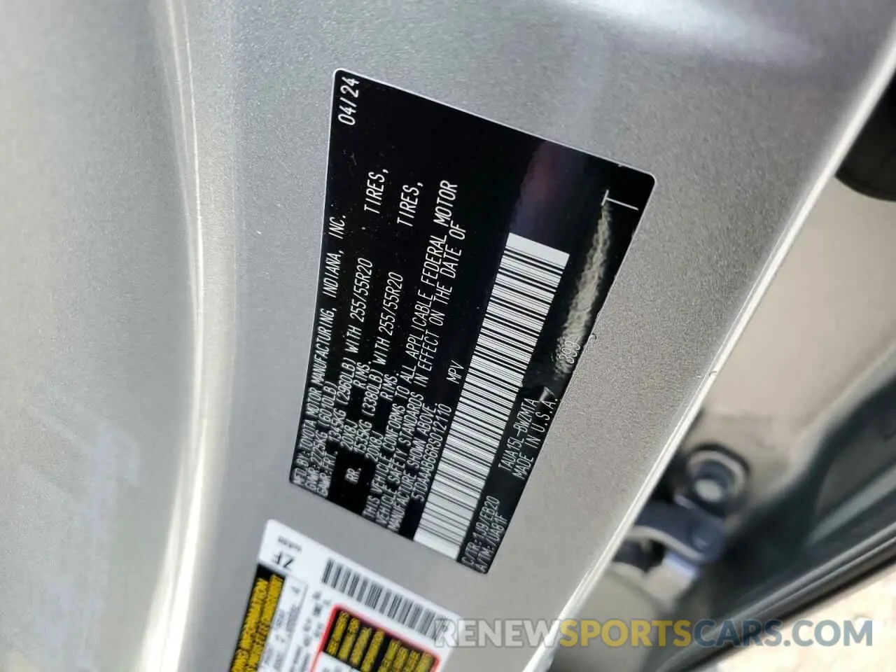 12 fotografías del automóvil dañado 5TDAAAB66RS012110 LEXUS TX 350 BAS 2024