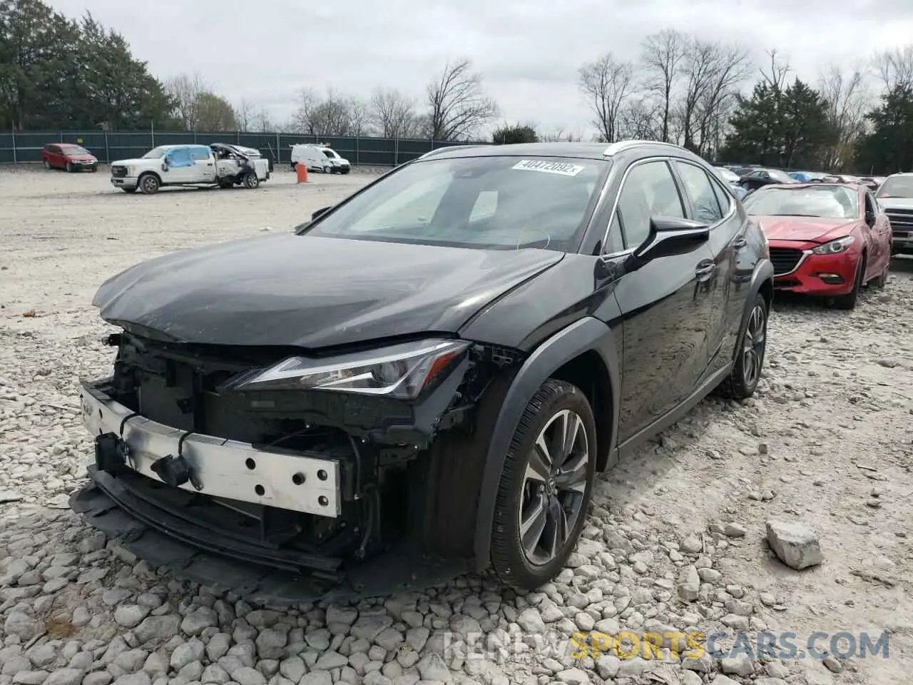 2 fotografías del automóvil dañado JTHY3JBH0K2001514 LEXUS UX 200 2019