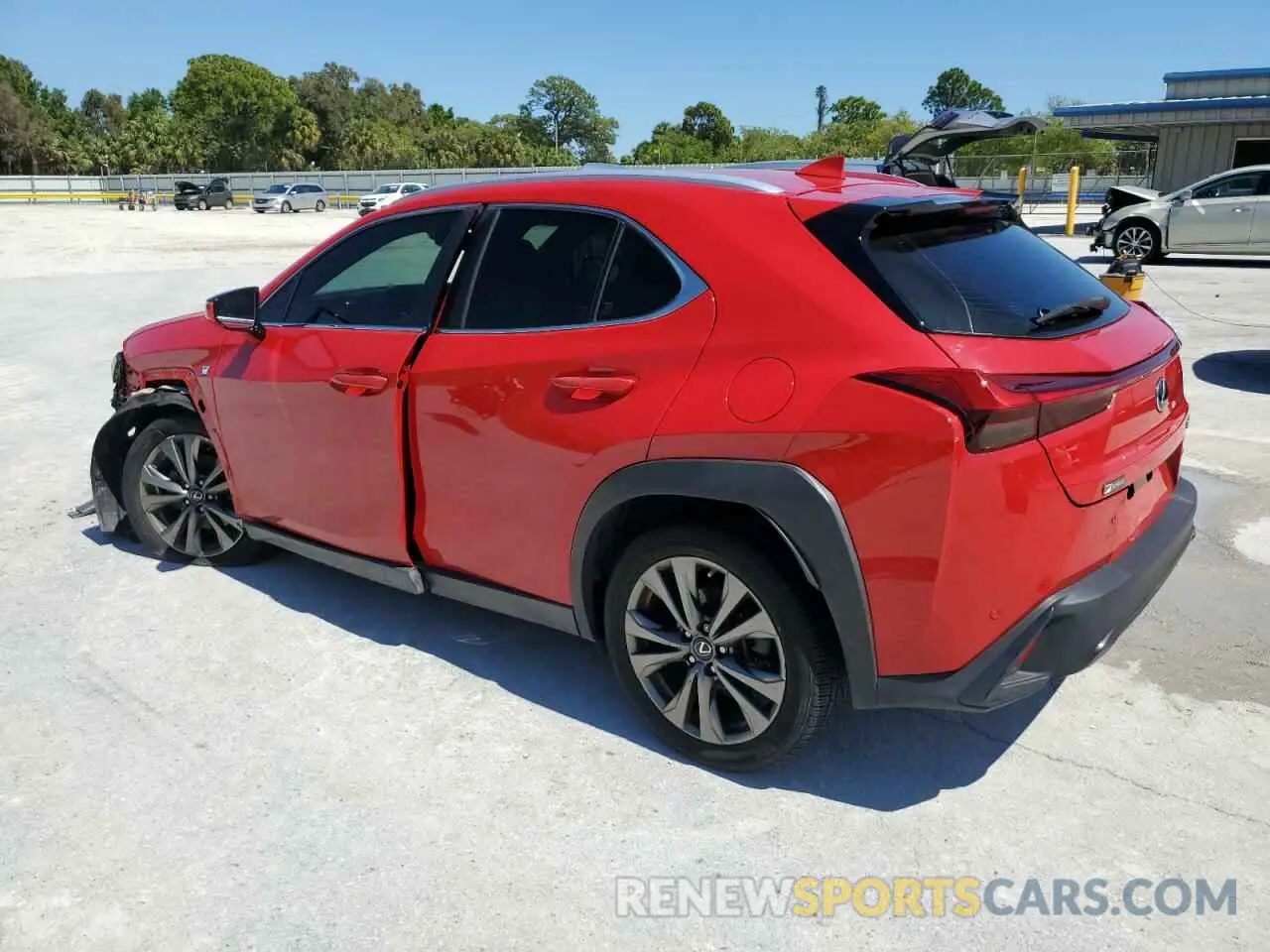 2 fotografías del automóvil dañado JTHY3JBH0K2001724 LEXUS UX 200 2019