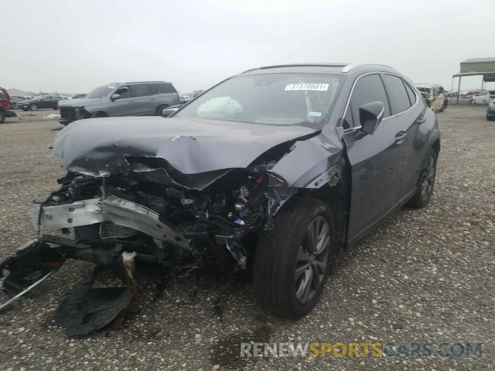 2 fotografías del automóvil dañado JTHY3JBH0K2005420 LEXUS UX 200 2019
