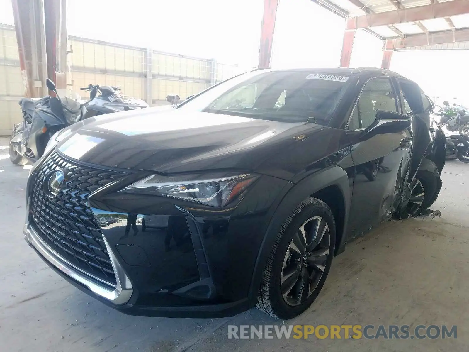 2 fotografías del automóvil dañado JTHY3JBH0K2014456 LEXUS UX 200 2019