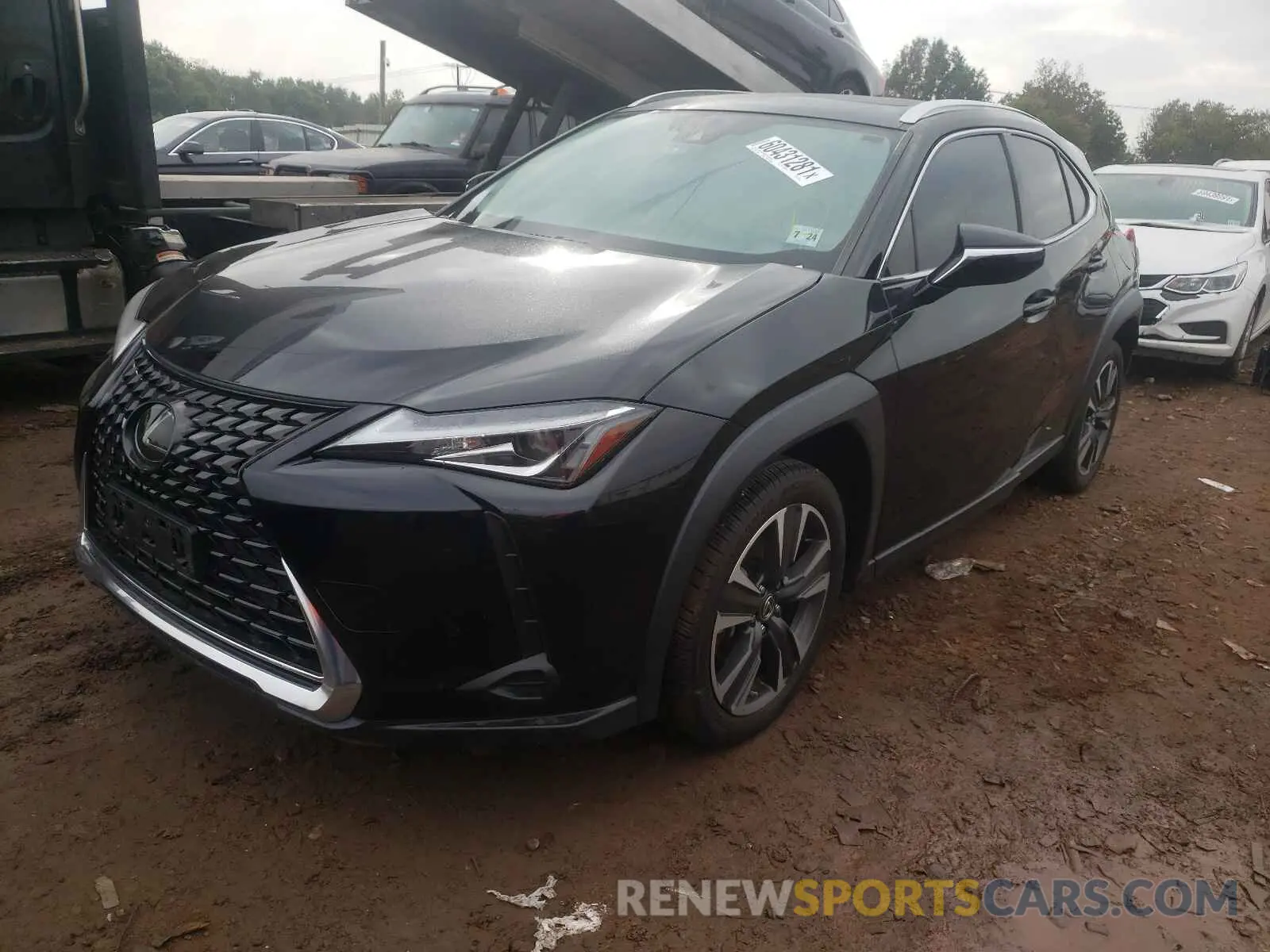 2 fotografías del automóvil dañado JTHY3JBH0K2015218 LEXUS UX 200 2019