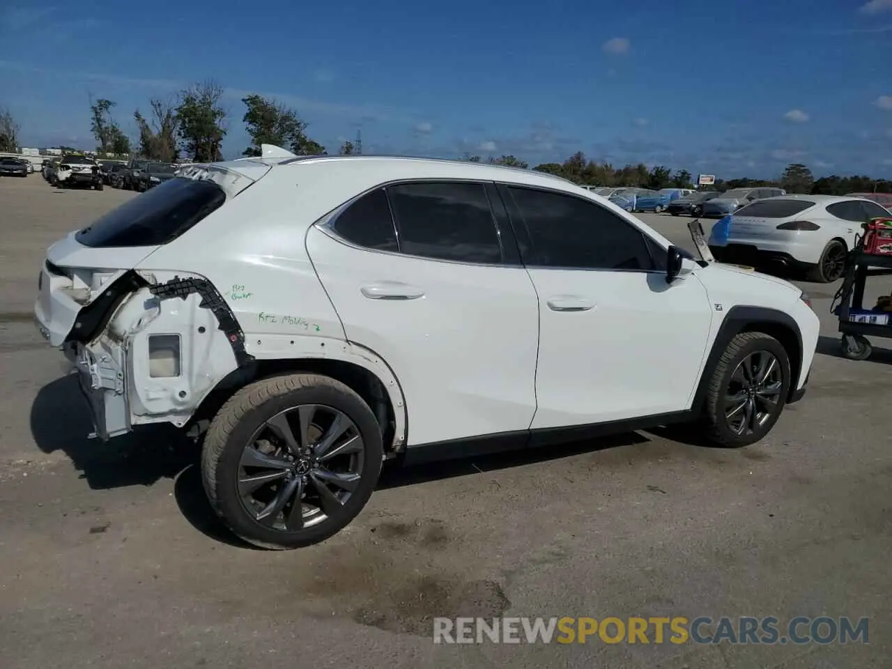 3 fotografías del automóvil dañado JTHY3JBH1K2018001 LEXUS UX 200 2019