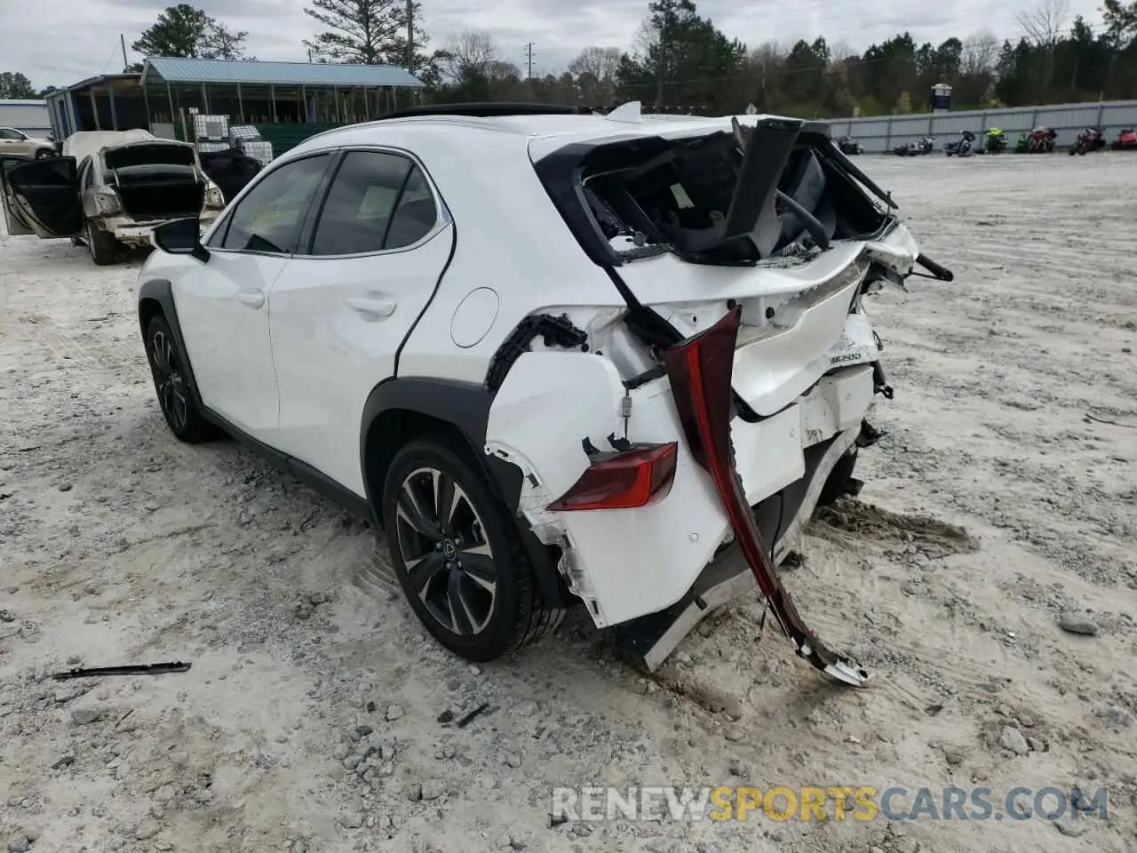 3 fotografías del automóvil dañado JTHY3JBH3K2004181 LEXUS UX 200 2019