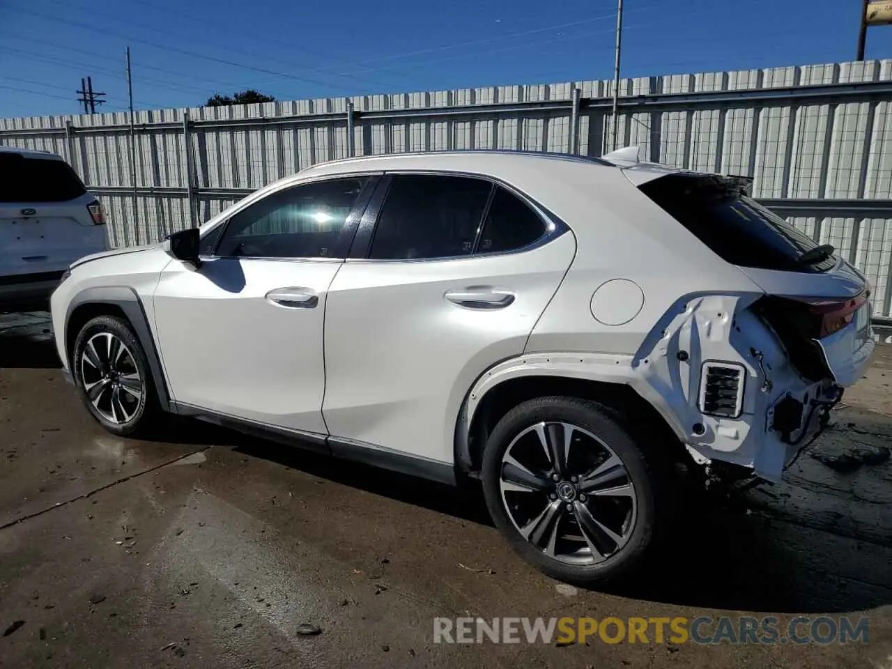 2 fotografías del automóvil dañado JTHY3JBH3K2018162 LEXUS UX 200 2019
