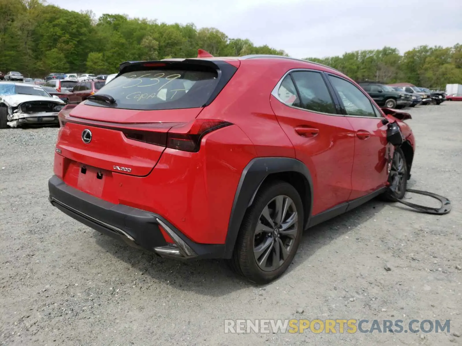 4 fotografías del automóvil dañado JTHY3JBH4K2003539 LEXUS UX 200 2019