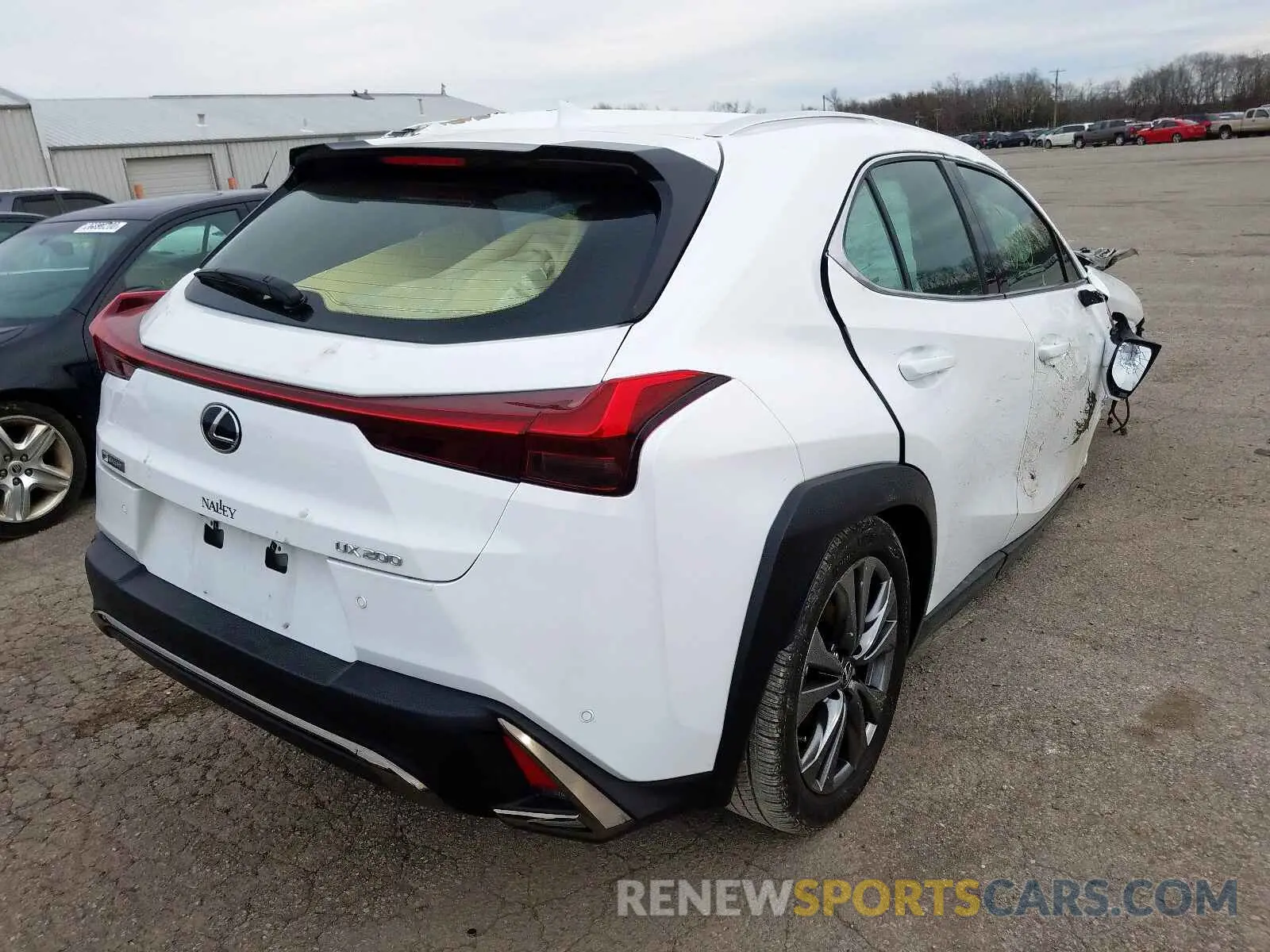 4 fotografías del automóvil dañado JTHY3JBH5K2010287 LEXUS UX 200 2019
