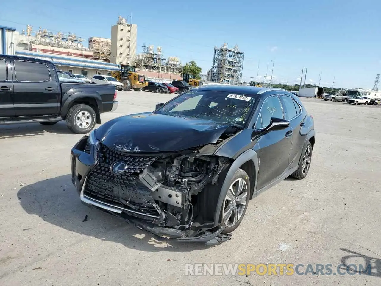 2 fotografías del automóvil dañado JTHY3JBH6K2020066 LEXUS UX 200 2019