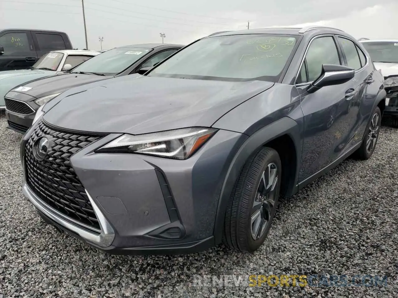 2 fotografías del automóvil dañado JTHY3JBH7K2000795 LEXUS UX 200 2019