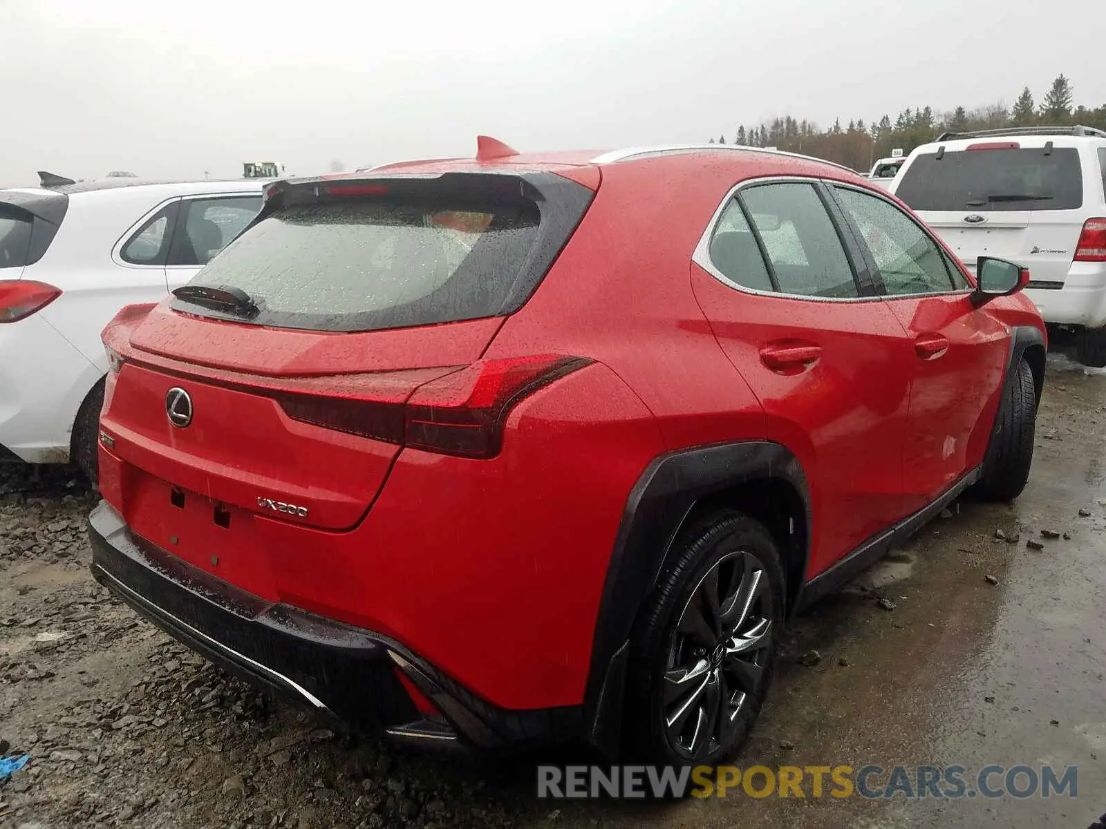 4 fotografías del automóvil dañado JTHY3JBH8K2000224 LEXUS UX 200 2019