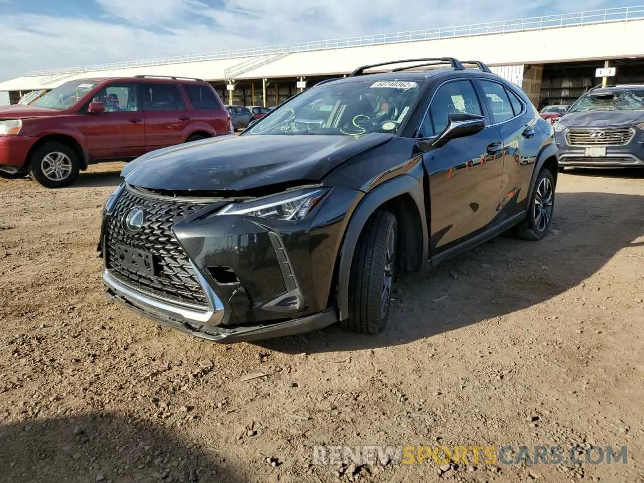 2 fotografías del automóvil dañado JTHY3JBH8K2000269 LEXUS UX 200 2019