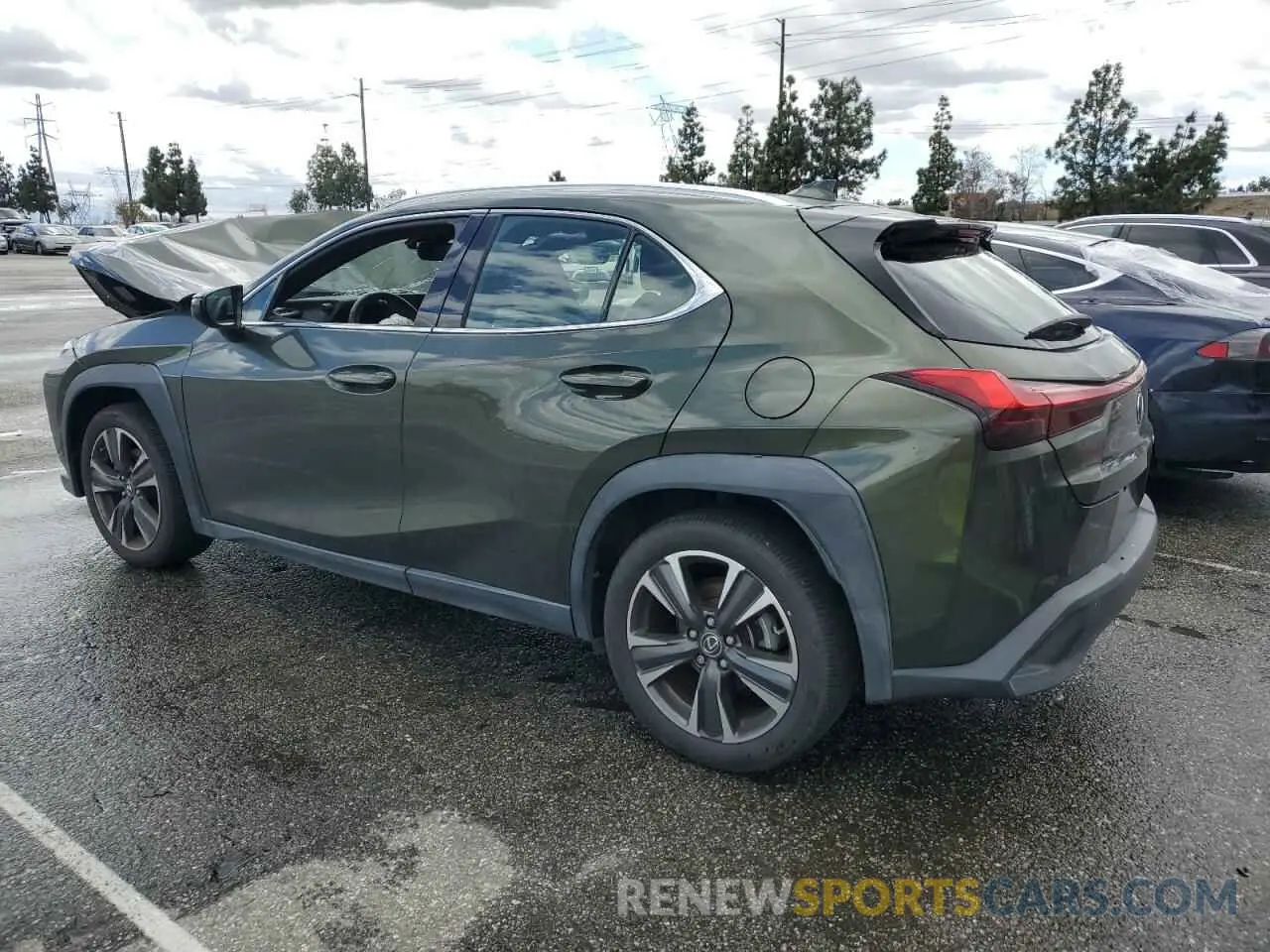 2 fotografías del automóvil dañado JTHY3JBH8K2001096 LEXUS UX 200 2019