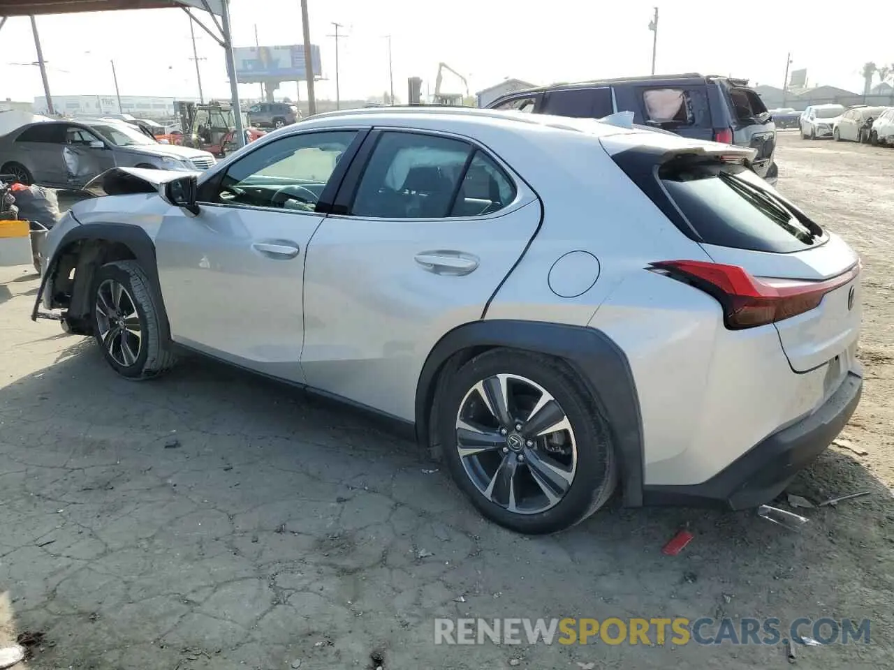 2 fotografías del automóvil dañado JTHY3JBH8K2008291 LEXUS UX 200 2019