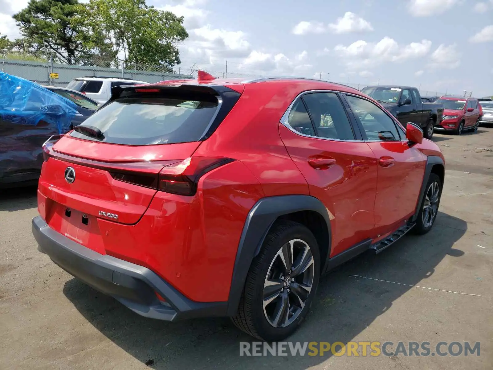 4 fotografías del automóvil dañado JTHY3JBH8K2010087 LEXUS UX 200 2019