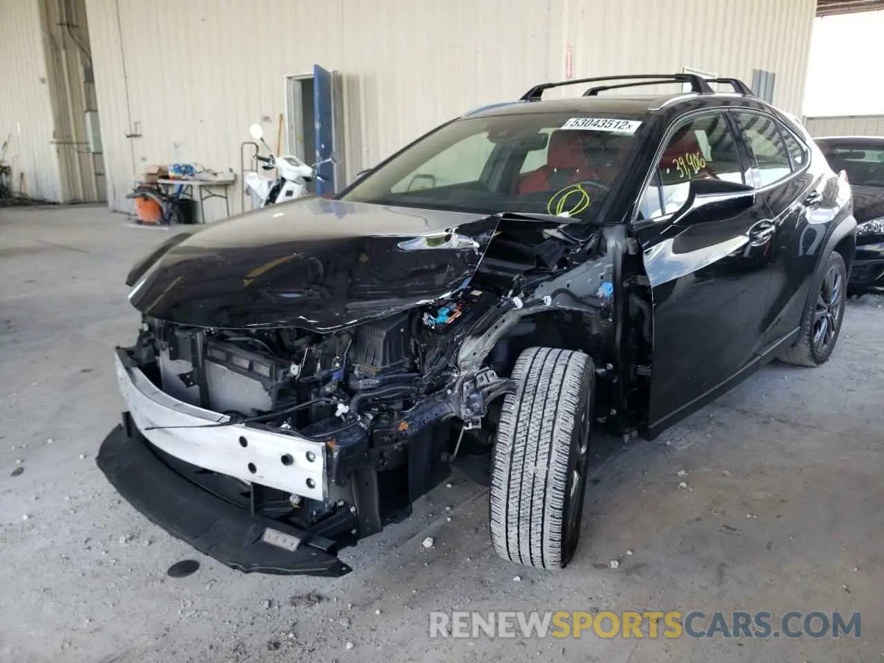 2 fotografías del automóvil dañado JTHY3JBH9K2004976 LEXUS UX 200 2019
