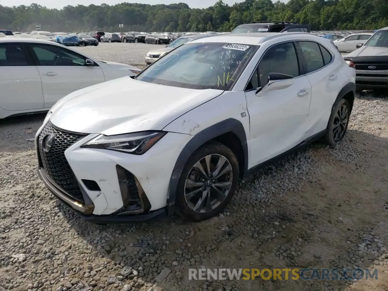 2 fotografías del automóvil dañado JTHY3JBH9K2009398 LEXUS UX 200 2019
