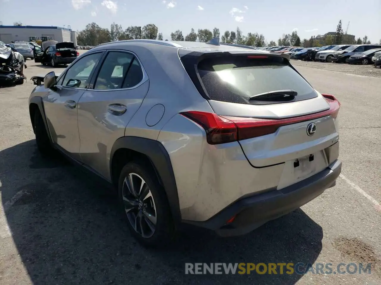 3 fotografías del automóvil dañado JTHY3JBHXK2004744 LEXUS UX 200 2019