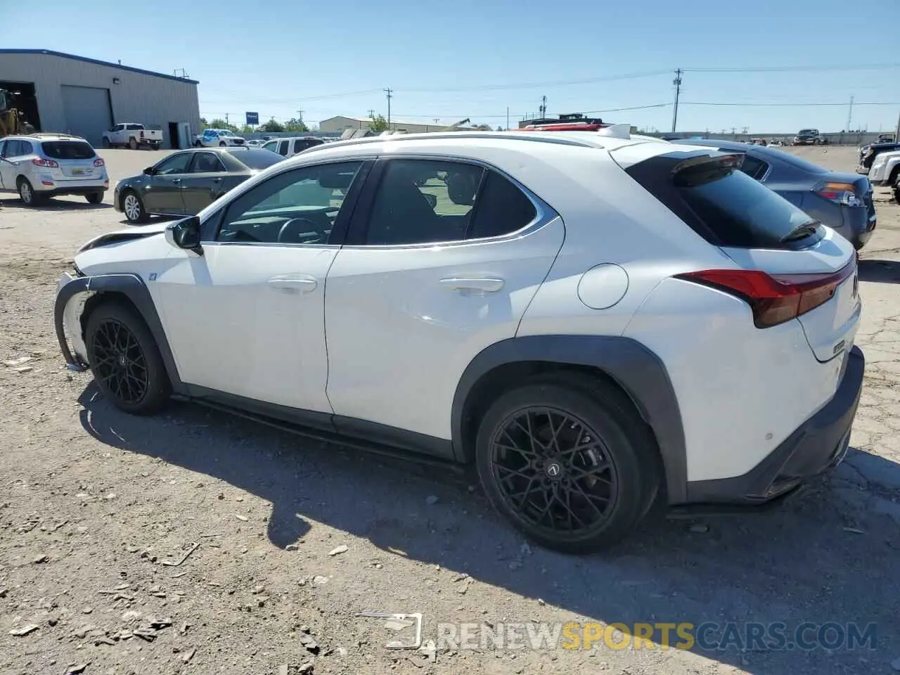 2 fotografías del automóvil dañado JTHY3JBHXK2005179 LEXUS UX 200 2019