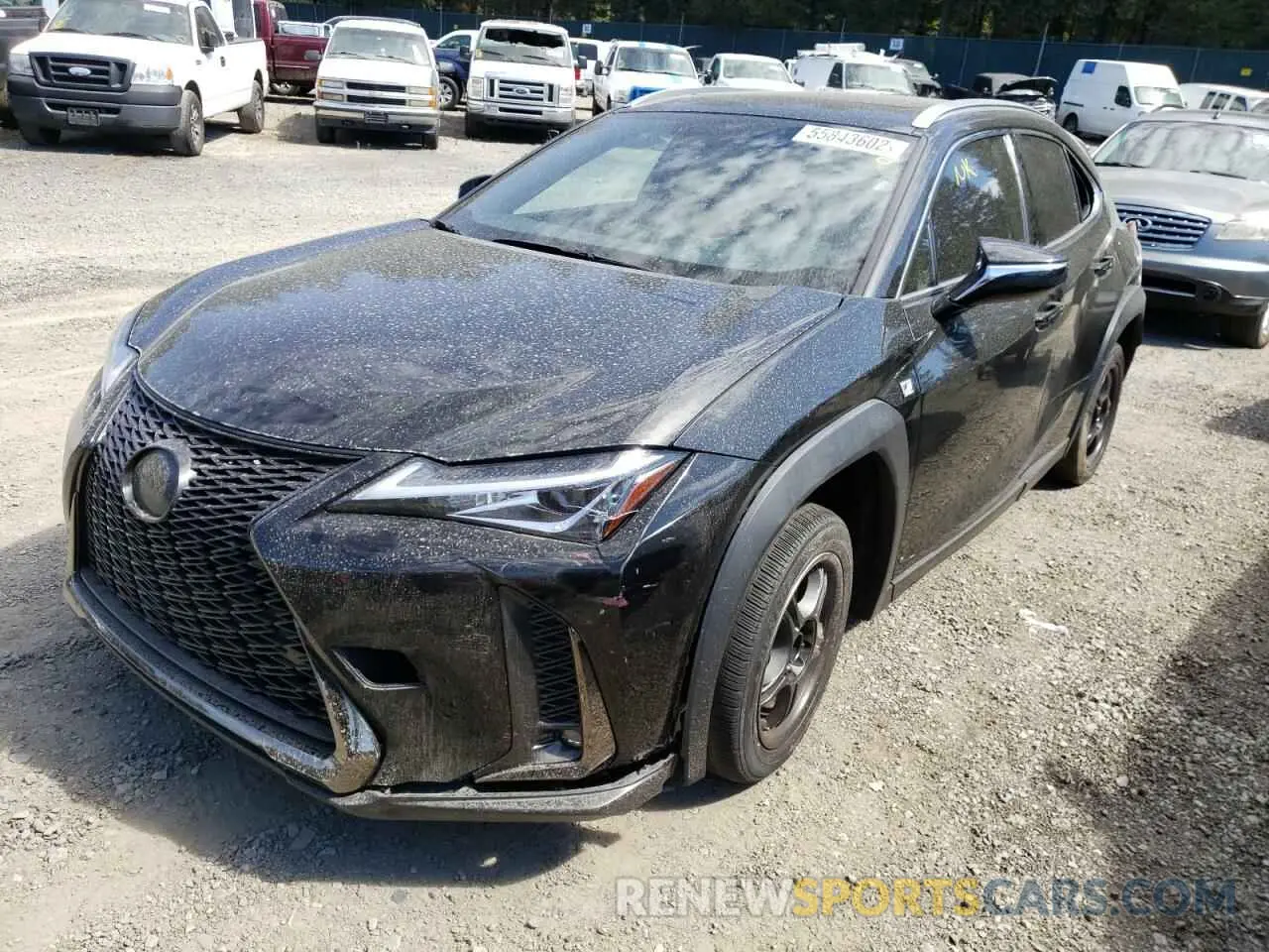 2 fotografías del automóvil dañado JTHY3JBHXK2006509 LEXUS UX 200 2019
