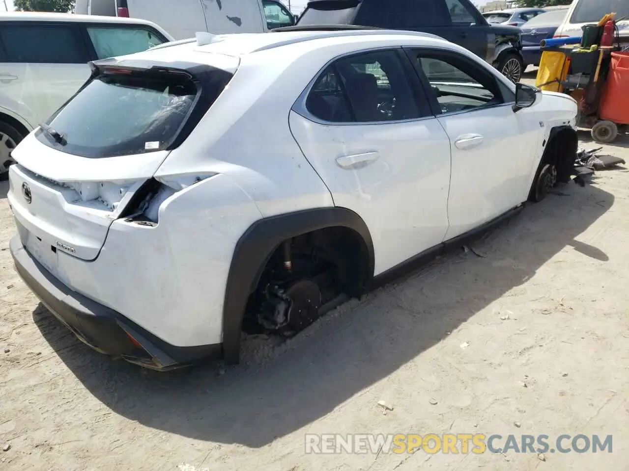 4 fotografías del automóvil dañado JTHY3JBHXK2007255 LEXUS UX 200 2019