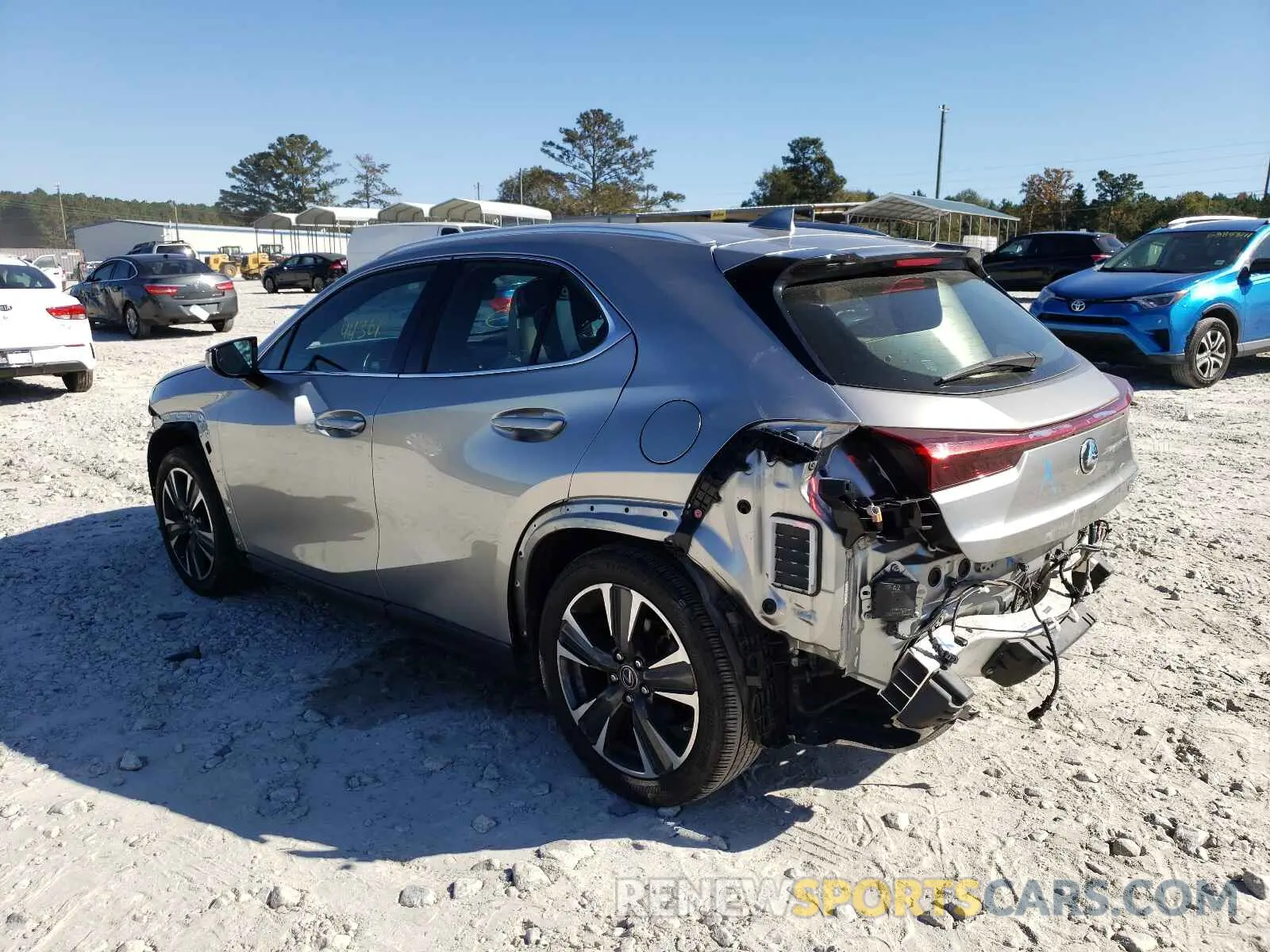 3 fotografías del automóvil dañado JTHY3JBHXK2007305 LEXUS UX 200 2019