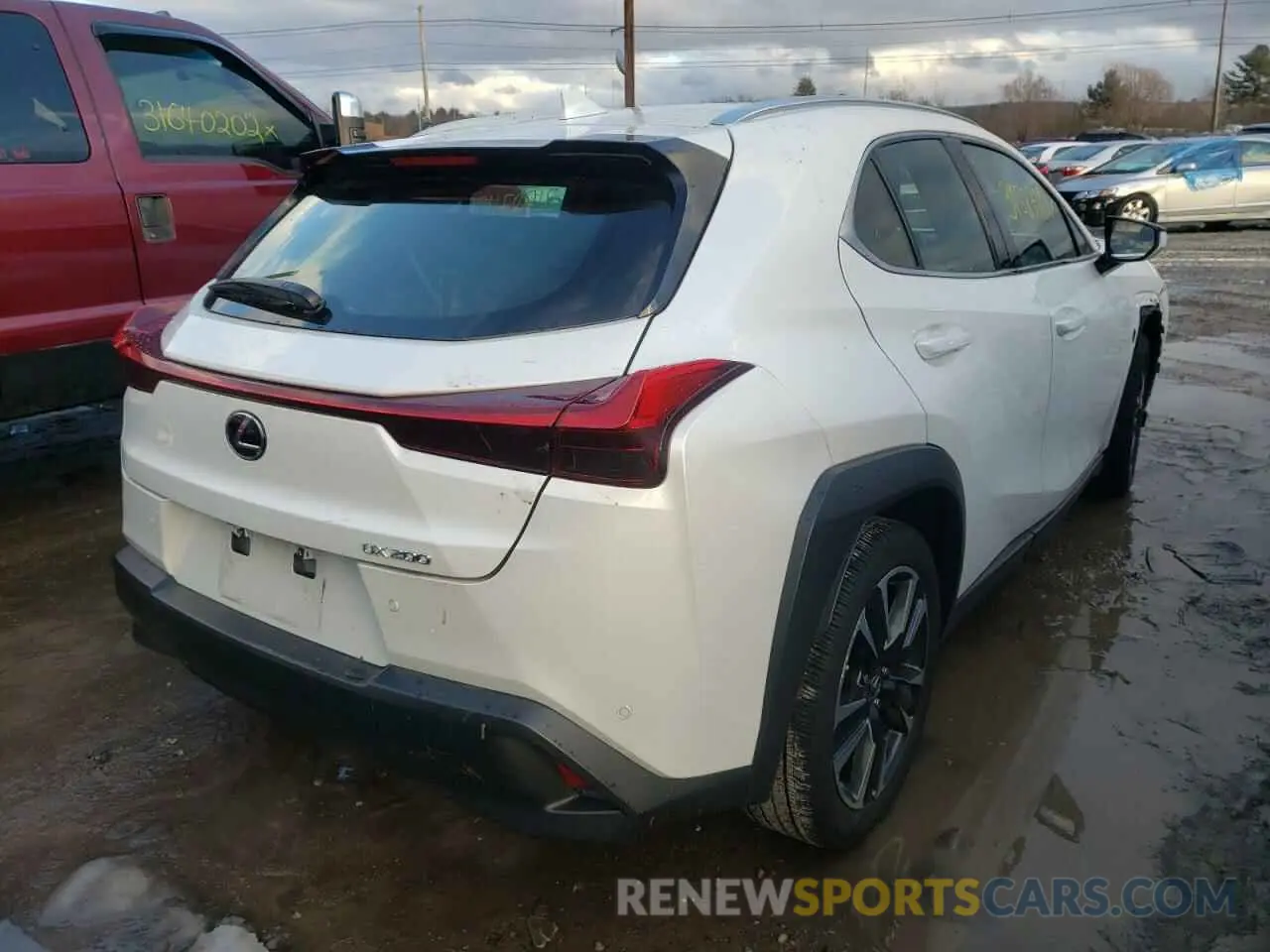 4 fotografías del automóvil dañado JTHY3JBHXK2016490 LEXUS UX 200 2019